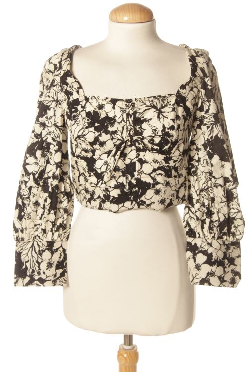 Blusa a maniche lunghe