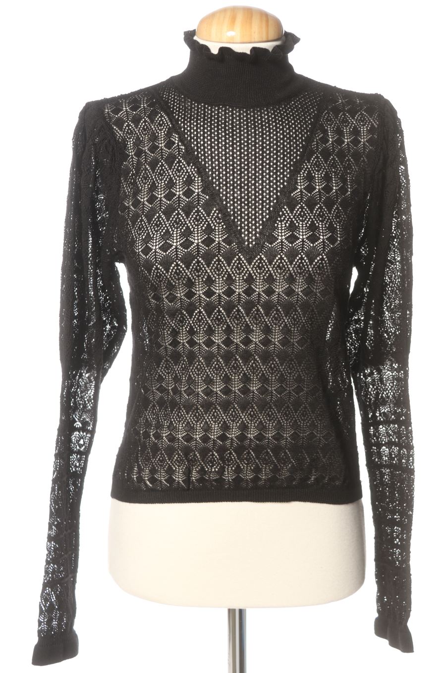 Pull Zara de la taille S, de couleur noir