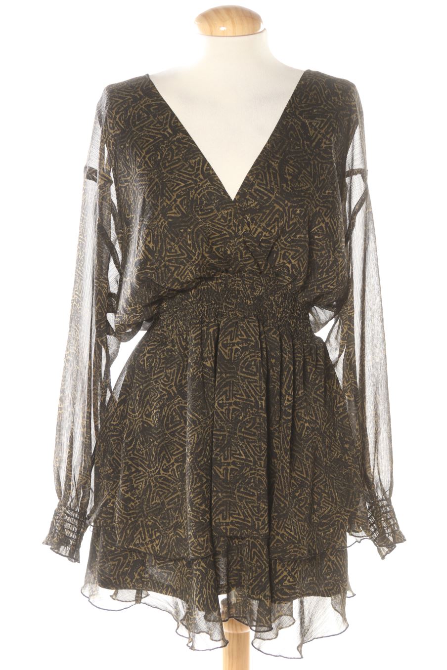 Robe casual Zara de la taille L, de couleur imprimés