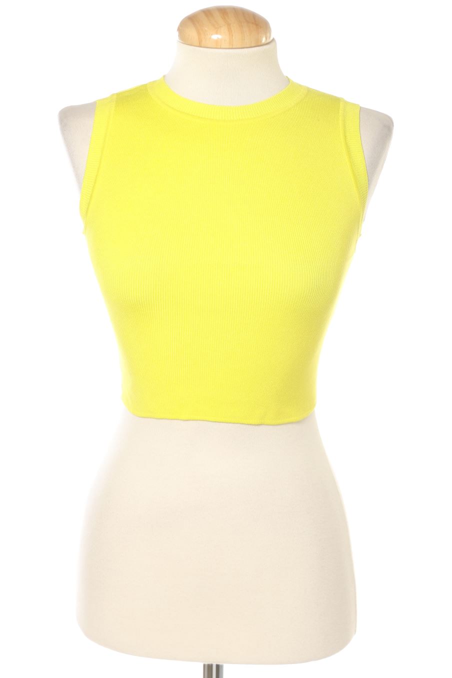 Top Zara de la taille S, de couleur jaune