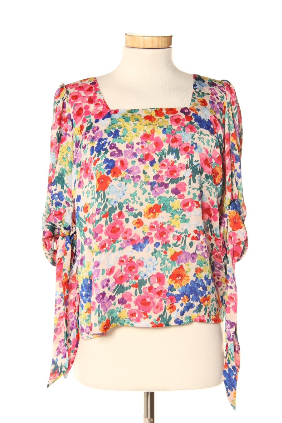 Blusa de manga corta de CHARMING GIRL BY LILIA de la talla S, de color flores