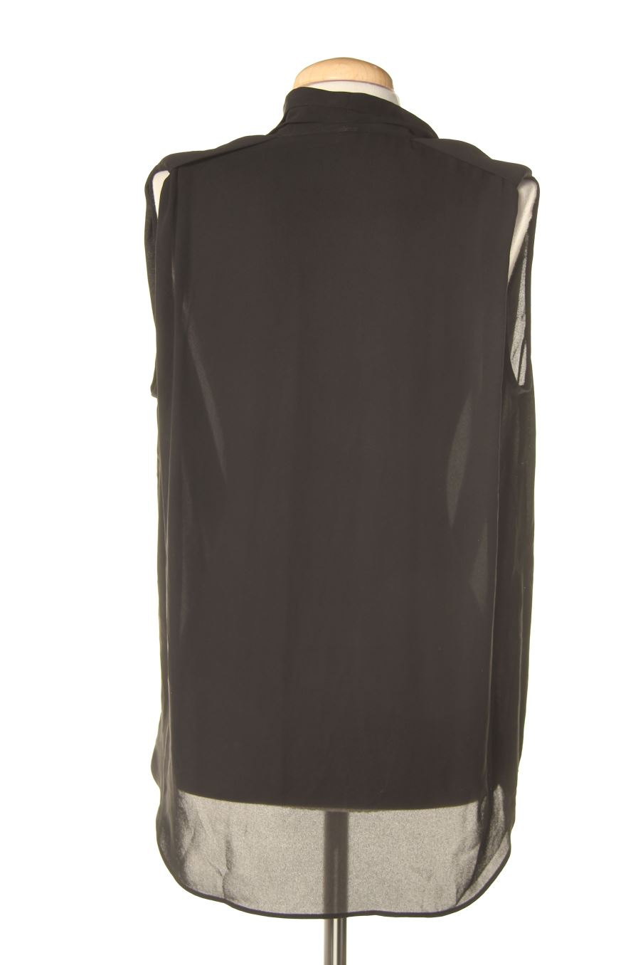 Top de Mango de la talla M, de color negro