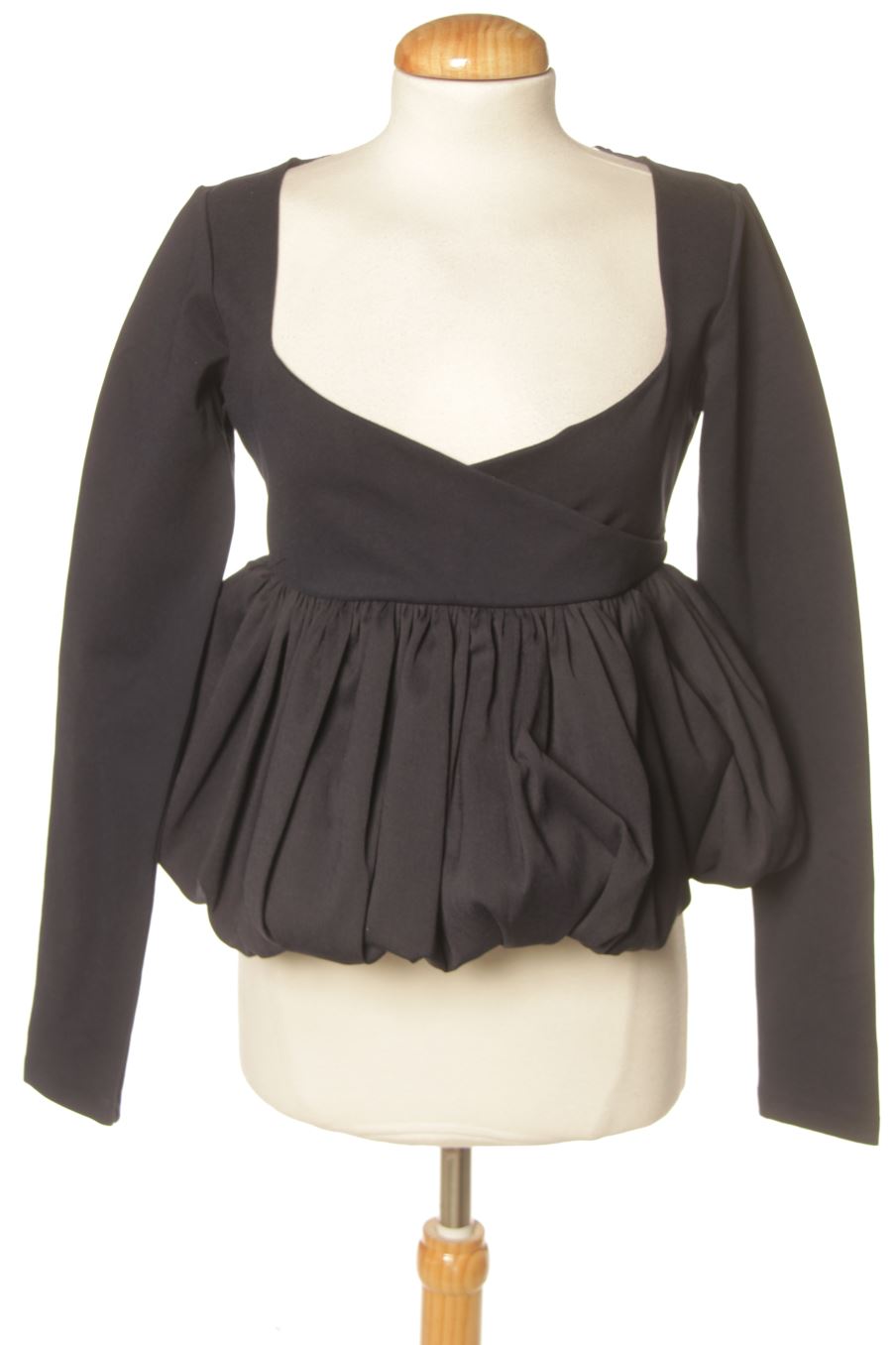 Blouse à manches longues Zara de la taille M, de couleur bleu marine