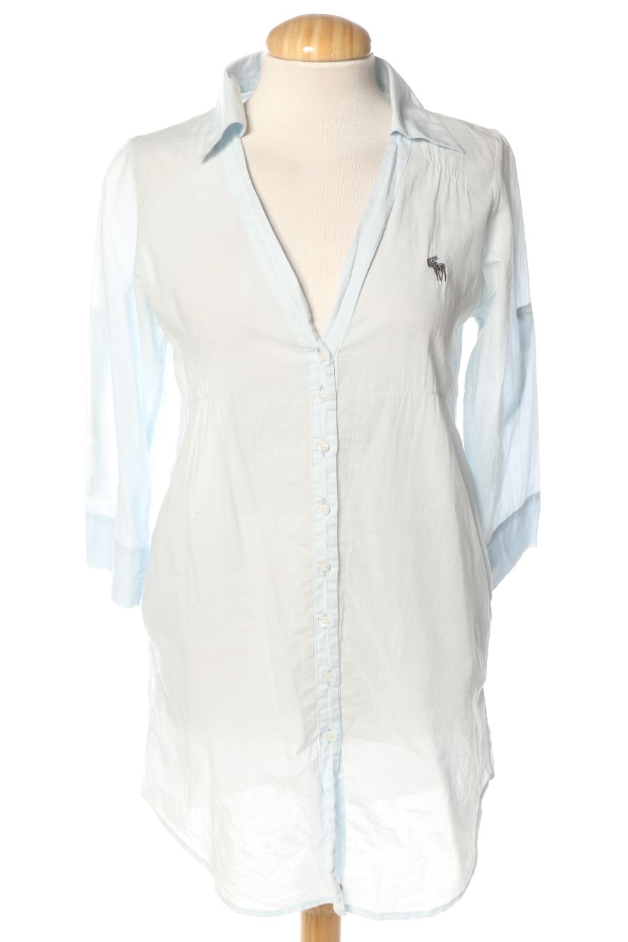 Blusa a maniche lunghe de Abercrombie & Fitch de la talla S, de color blu