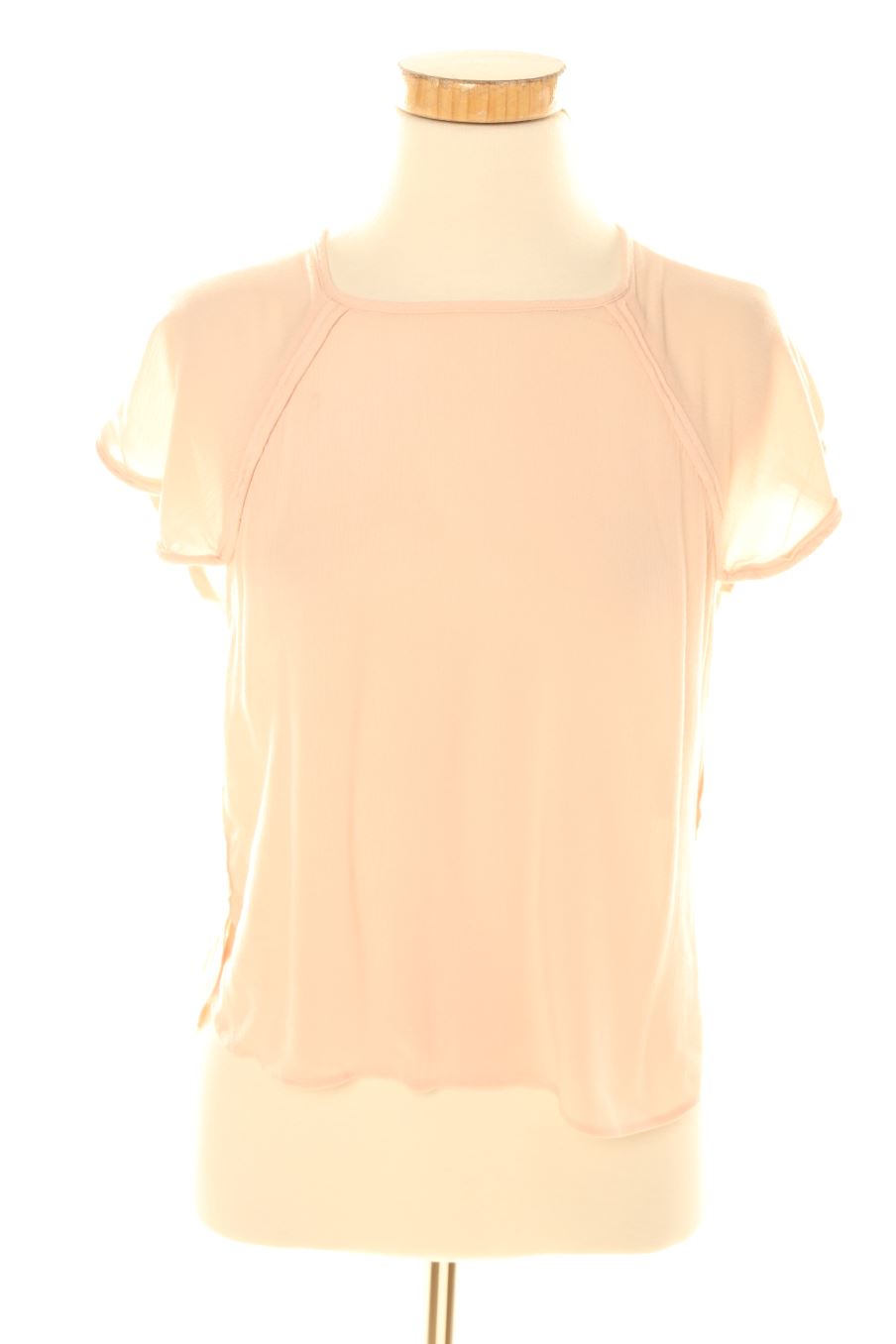 Blouse à manches courtes Zara de la taille S, de couleur rose