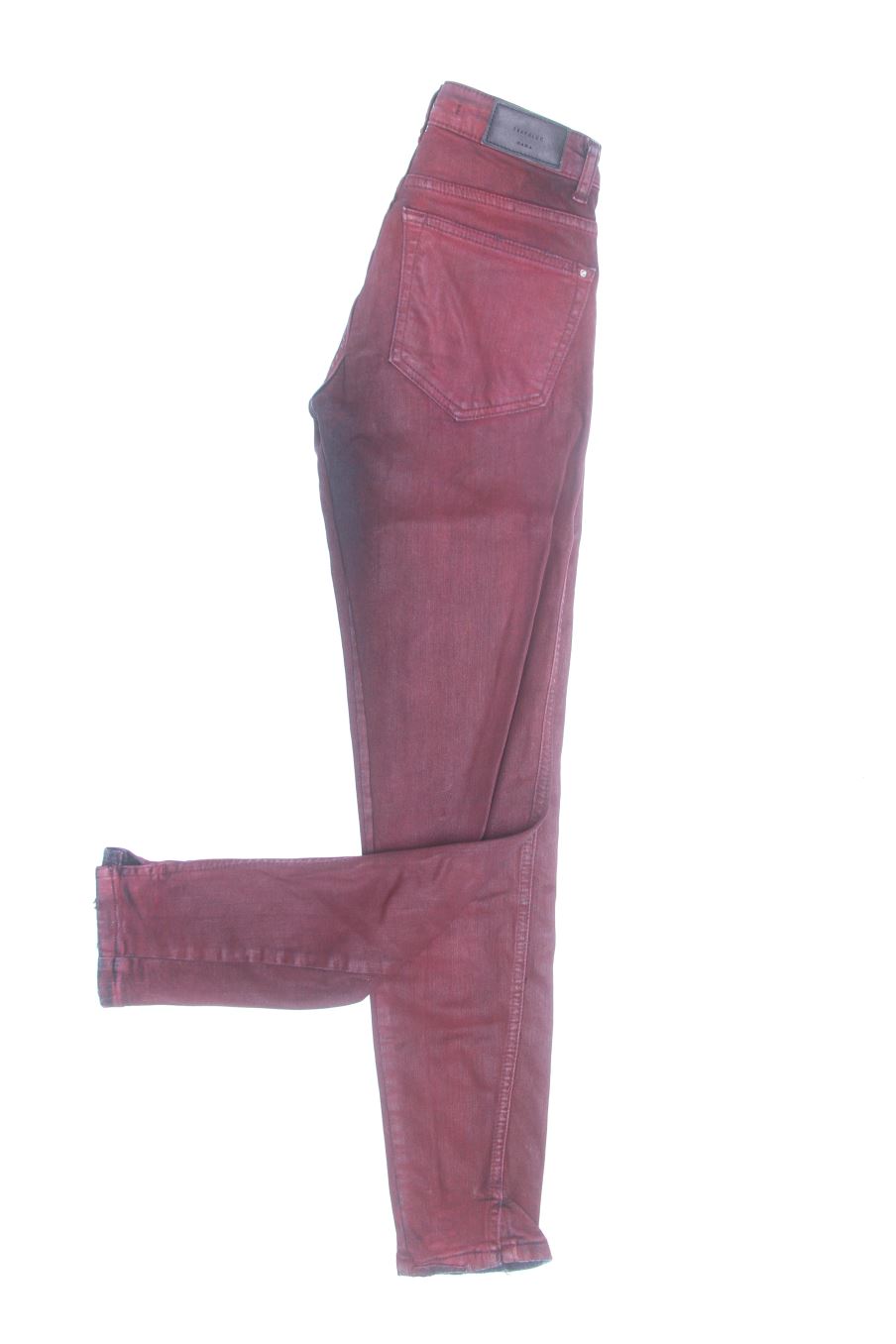 Jeans Trafaluc de la taille 32, de couleur bordeaux de denim