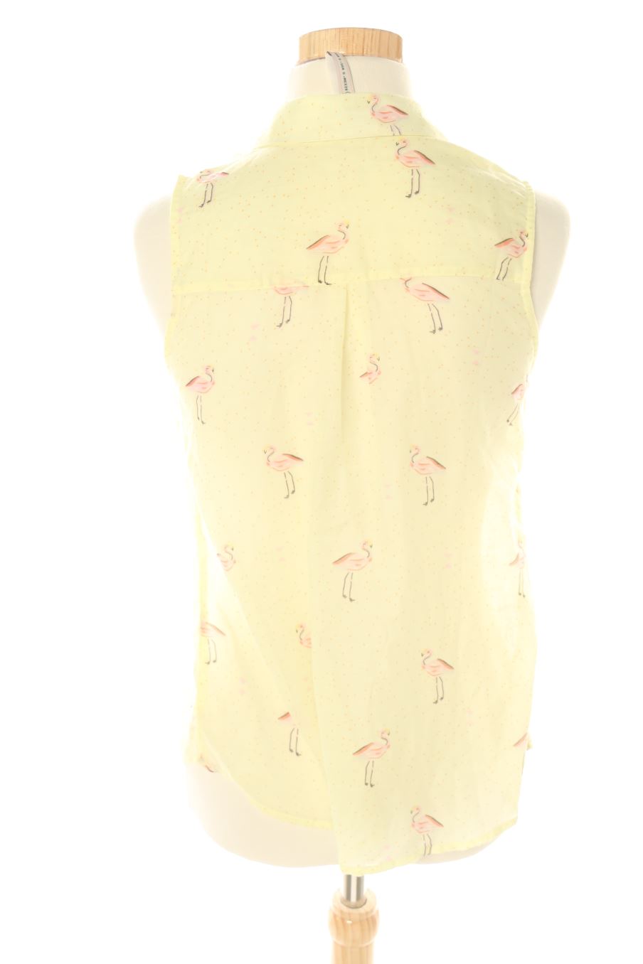 Camisa sin mangas de Stradivarius de la talla S, de color amarillo