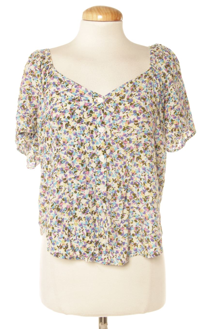 Blouse à manches courtes DESIRES de la taille M, de couleur fleurs
