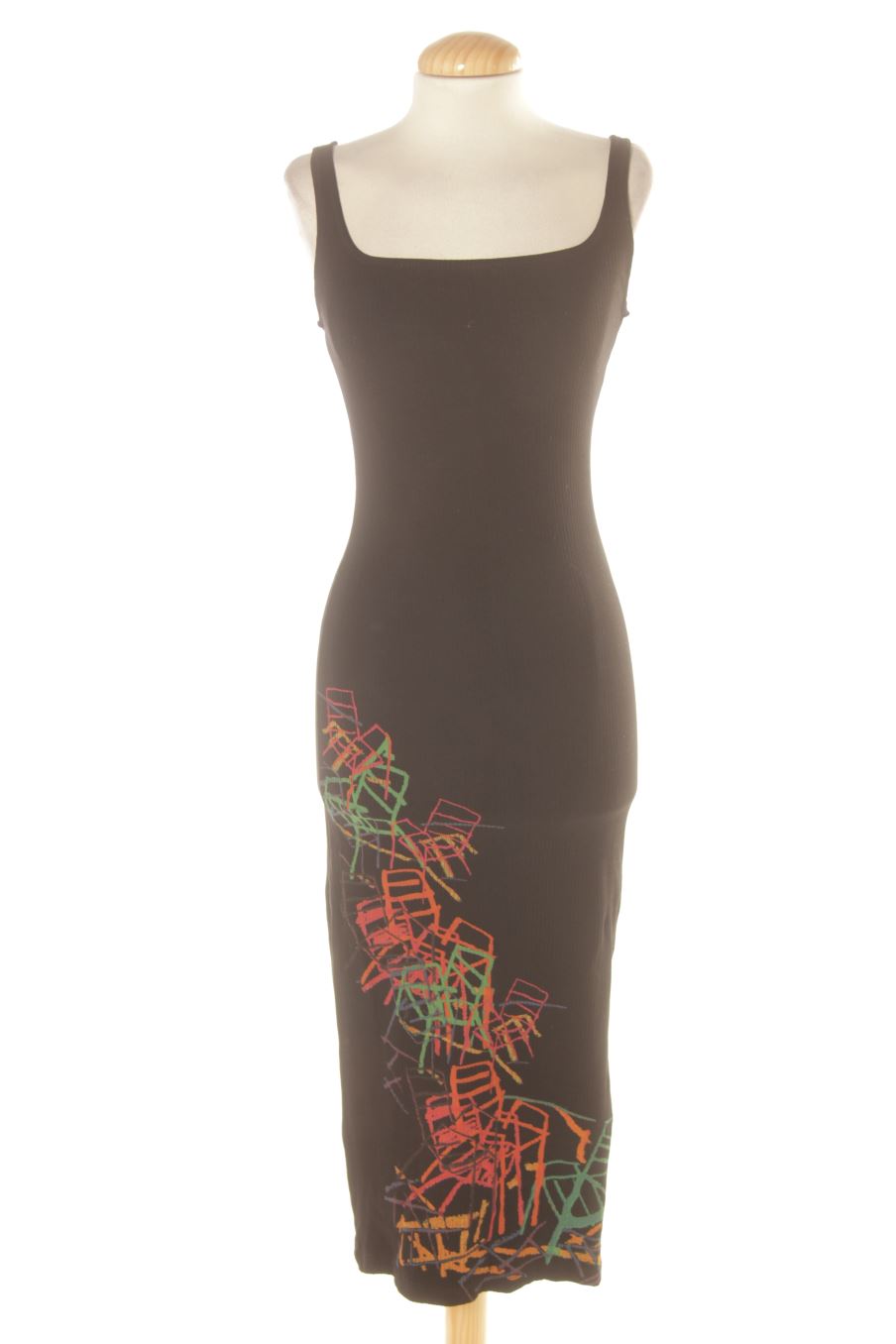 Robe casual Desigual de la taille M, de couleur noir