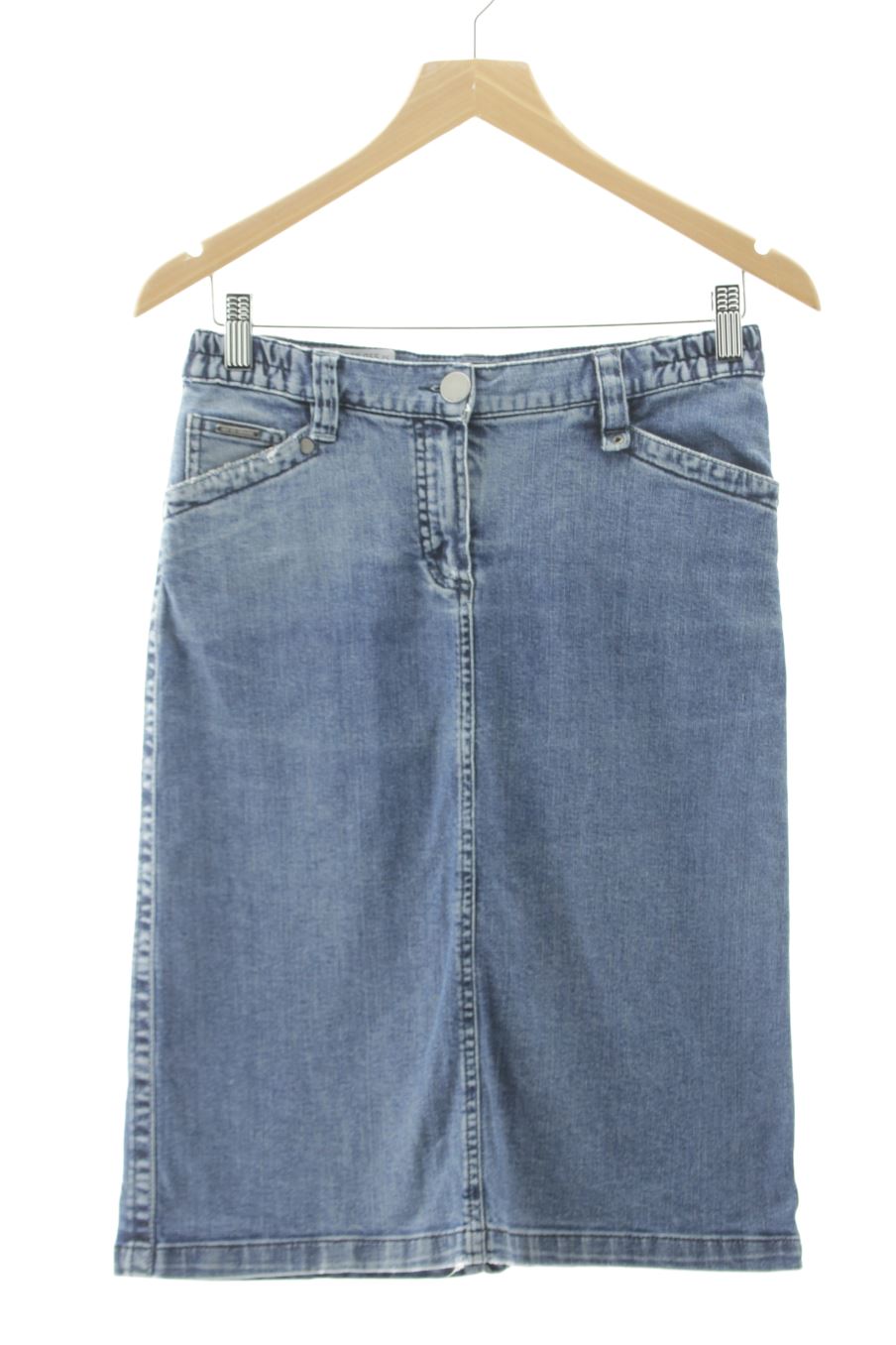 Jupe Mat de Misaine de la taille 36, de couleur bleu de denim
