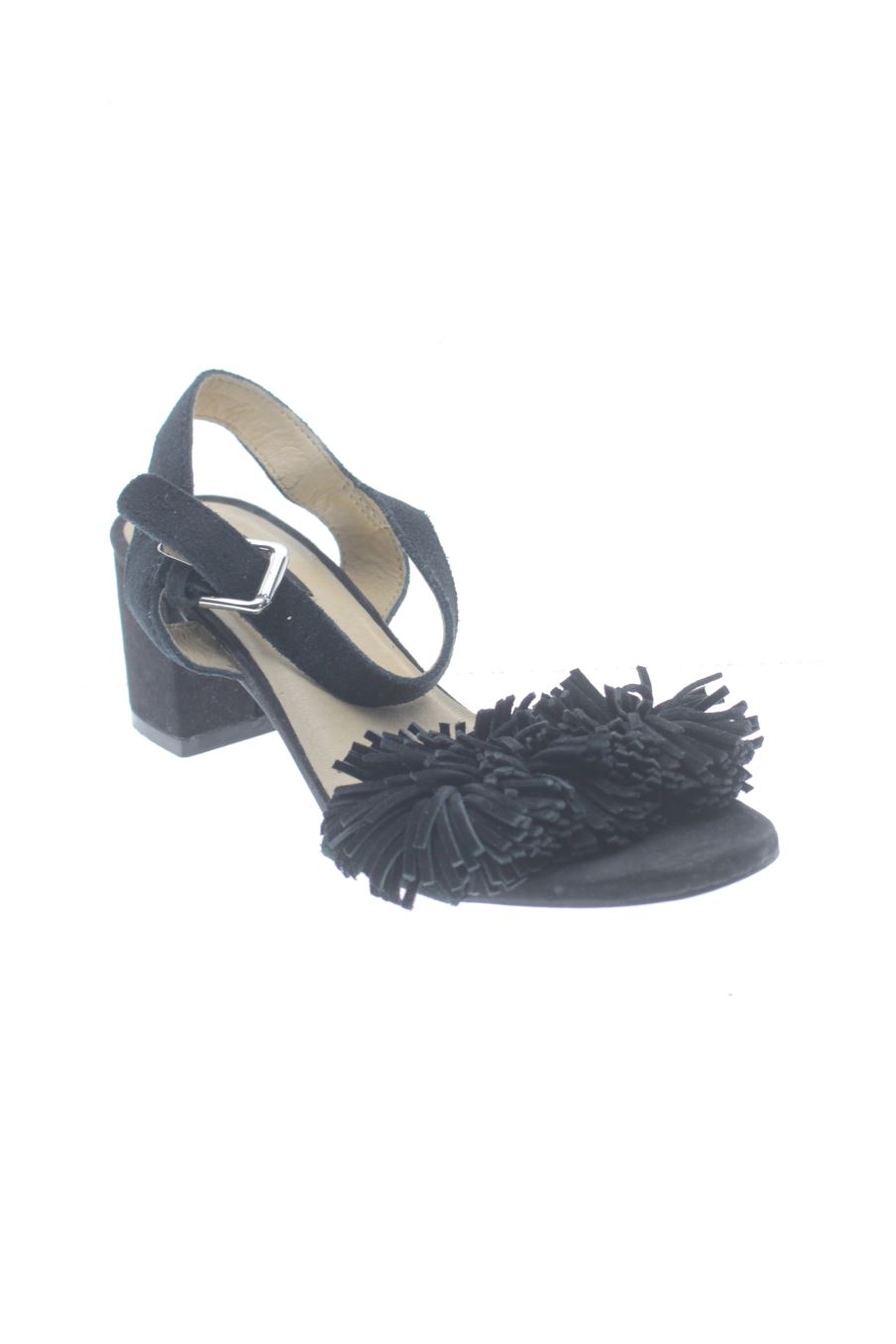 Sandalias tacon de Unit collection de la talla 36, de color nero
