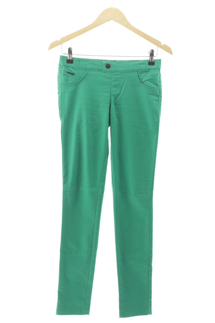 Pantalón de Bershka de la talla M, de color verde
