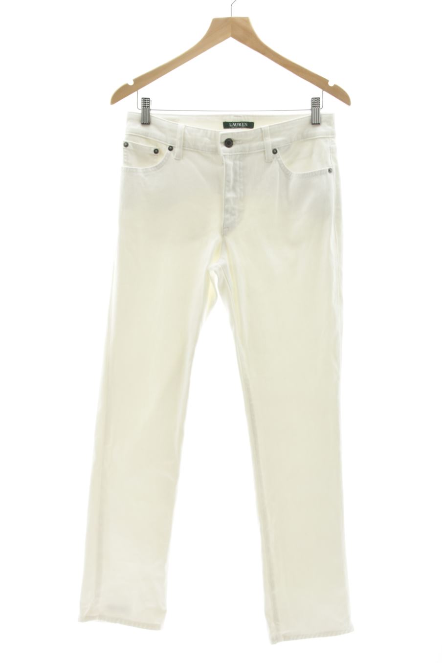 Vaquero de Ralph Lauren de la talla 38, de color blanco de ropa vaquera