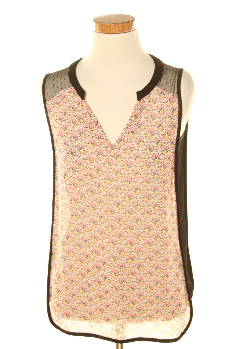 Top de Mim de la talla S, de color flores