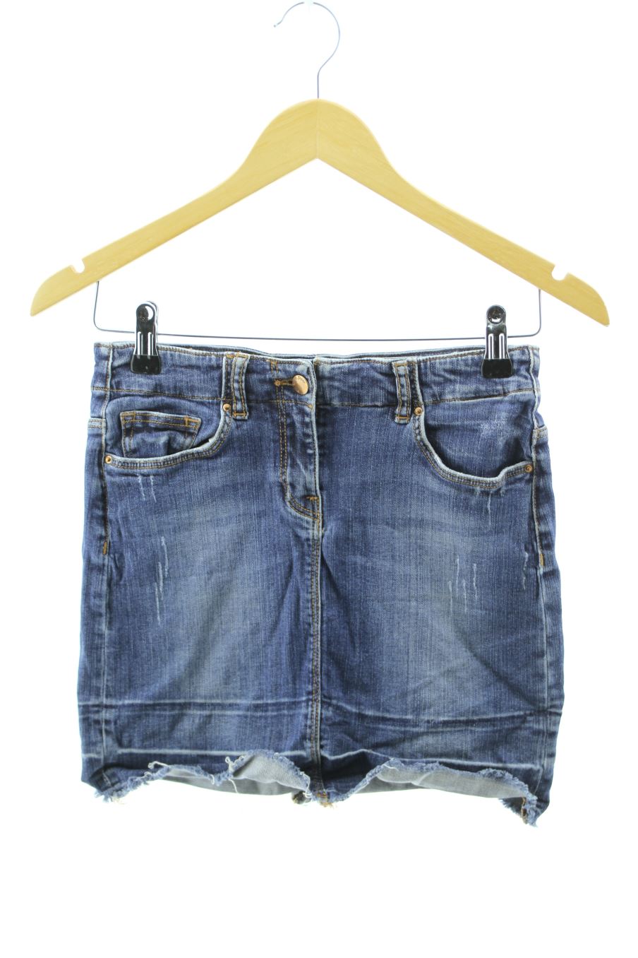 Jupe Etam de la taille 34, de couleur bleu de denim