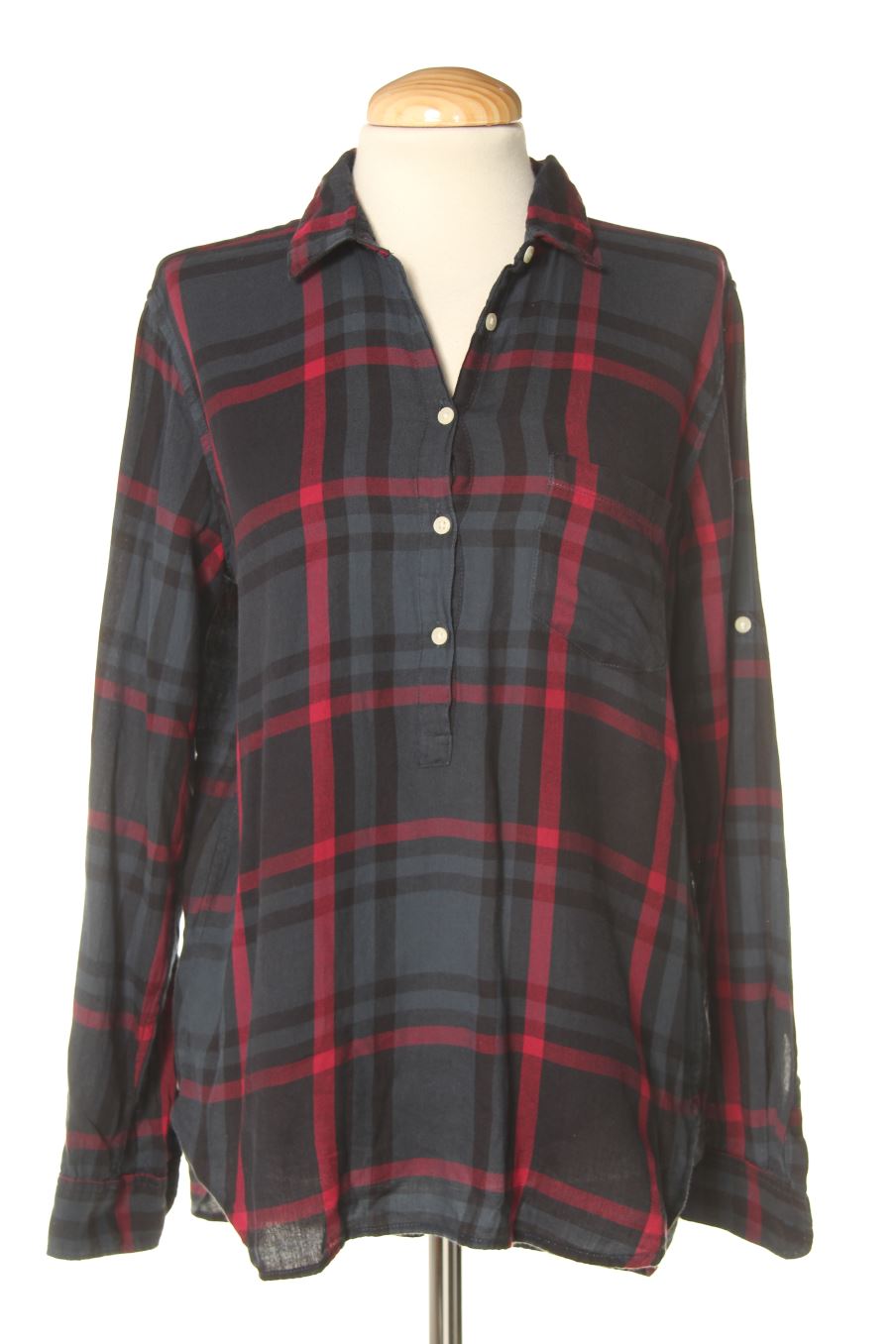Blouse à manches longues Gap de la taille M, de couleur carreaux