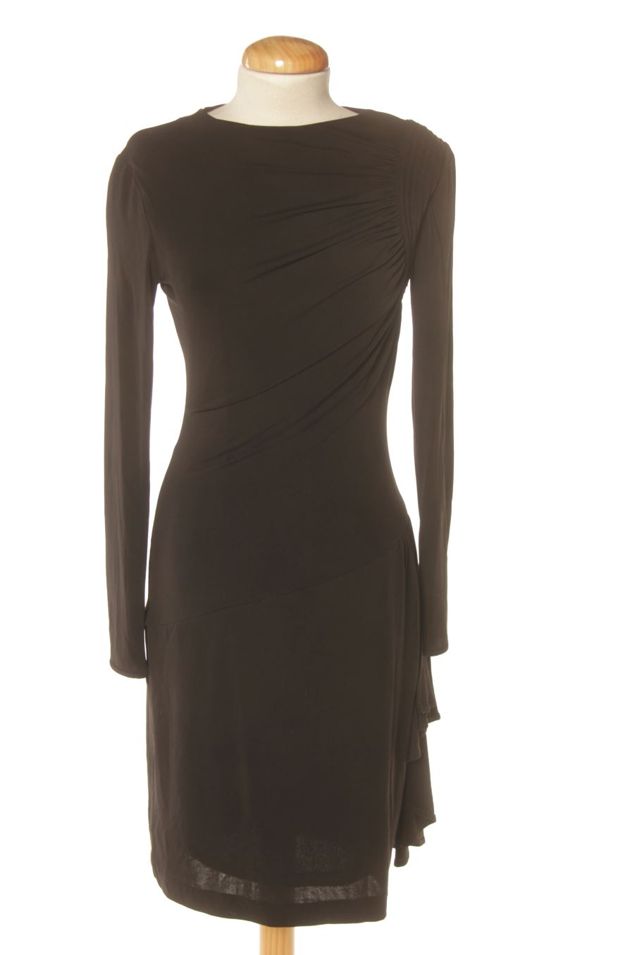 Vestido elegante de Mango de la talla S, de color negro