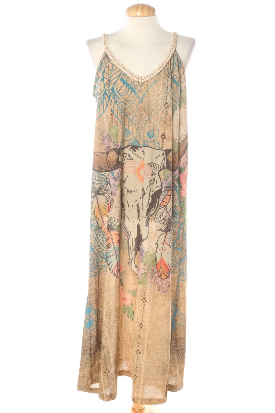 Vestido casual de Made in italy de la talla XL, de color estampado
