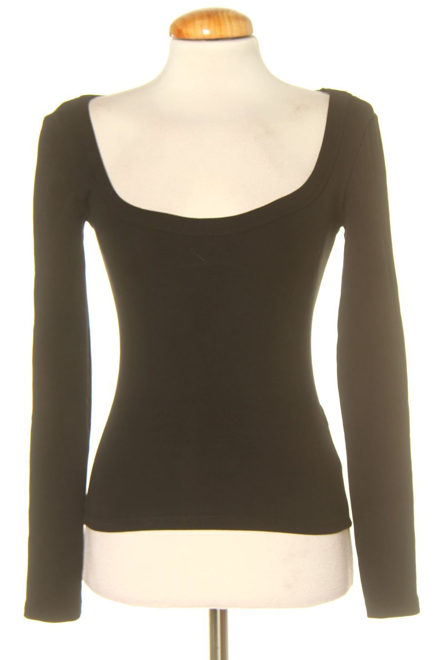 T-shirt à manches longues Zara de la taille S, de couleur noir