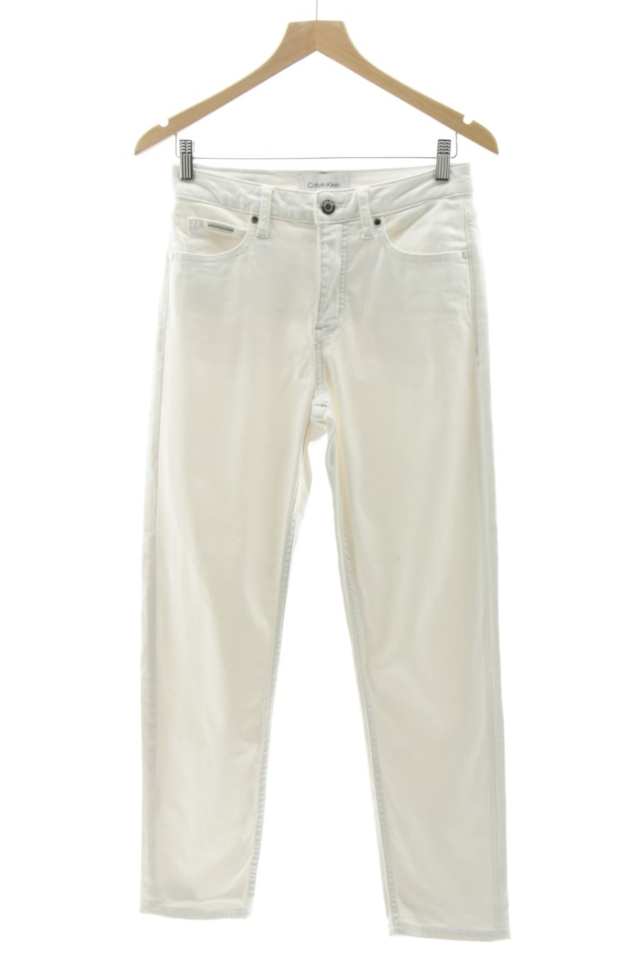 Jeans Calvin Klein de la taille 36, de couleur blanc