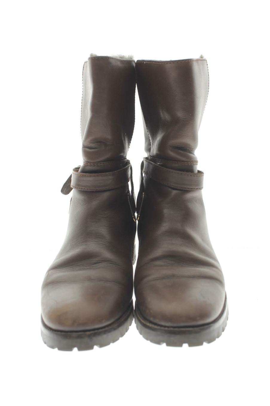 Botines de Uterqüe de la talla 37, de color marrón de