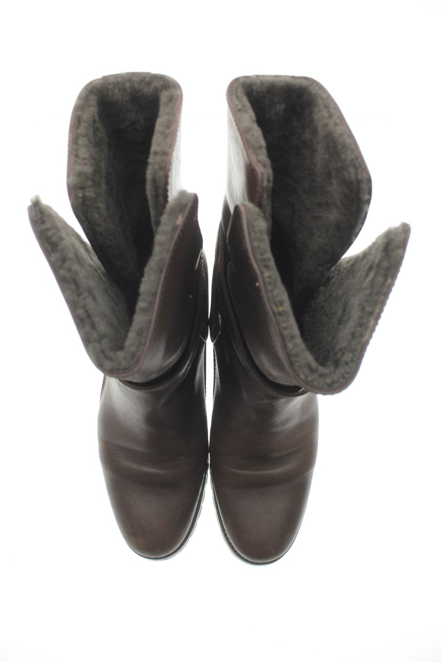 Botines de Uterqüe de la talla 37, de color marrón de