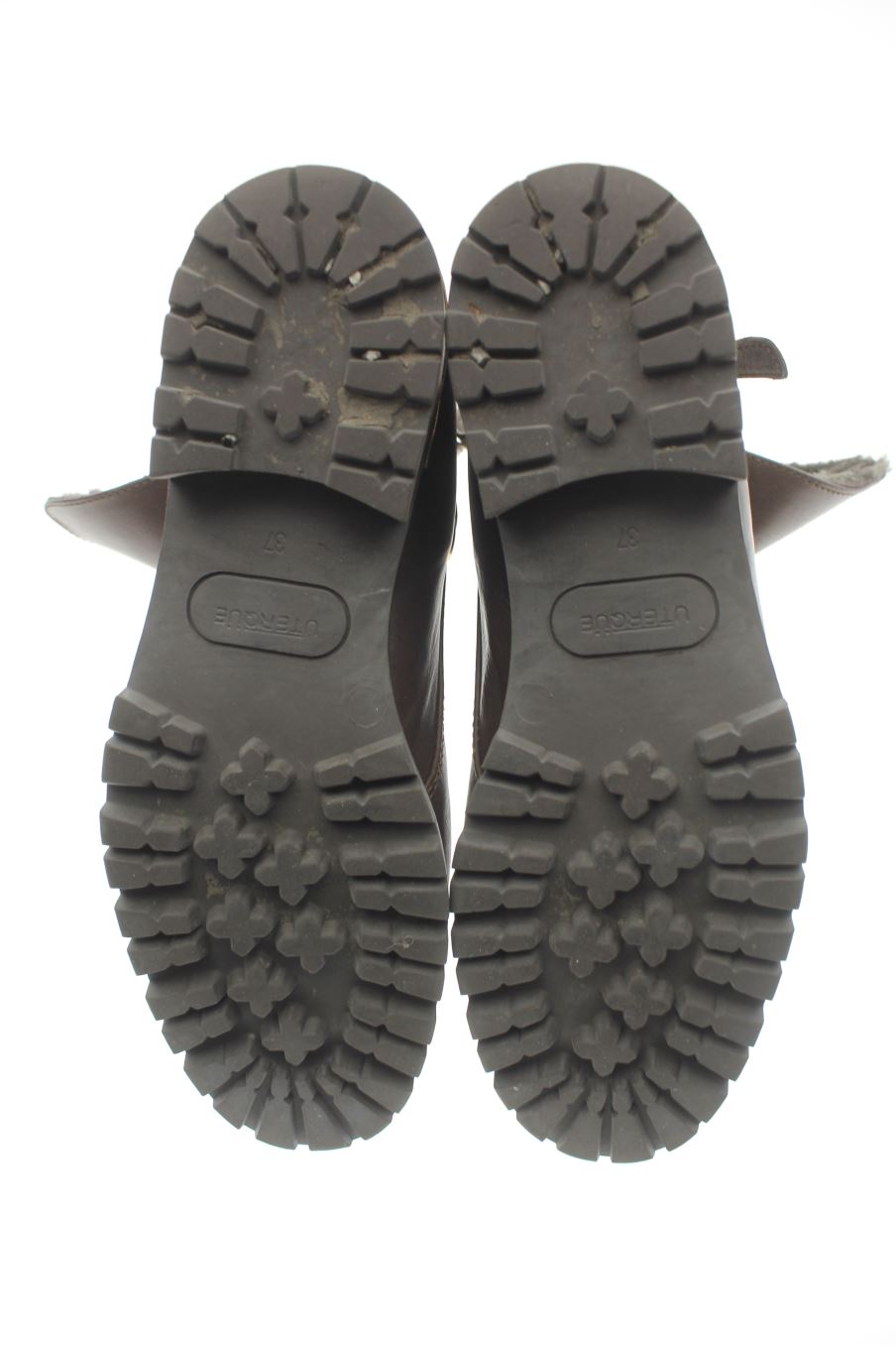 Botines de Uterqüe de la talla 37, de color marrón de