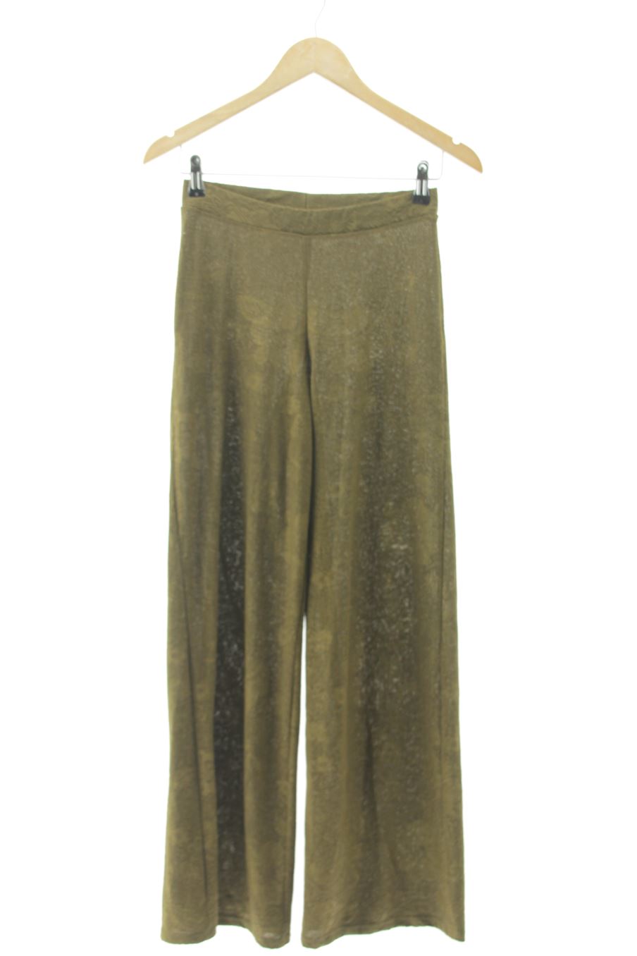 Pantaloni casual de Zara de la talla S, de color verde