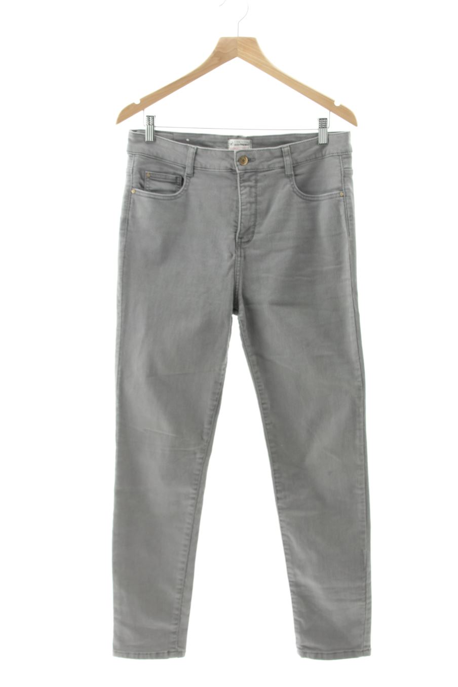 Jeans Cortefiel de la taille 44, de couleur gris de denim