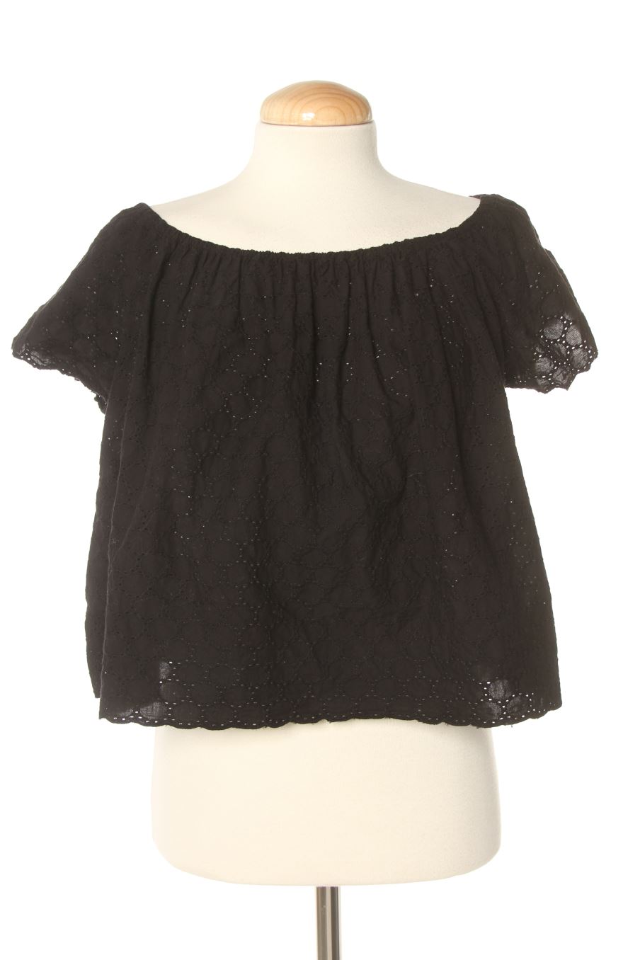 Blusa a maniche corte de Trafaluc de la talla S, de color nero