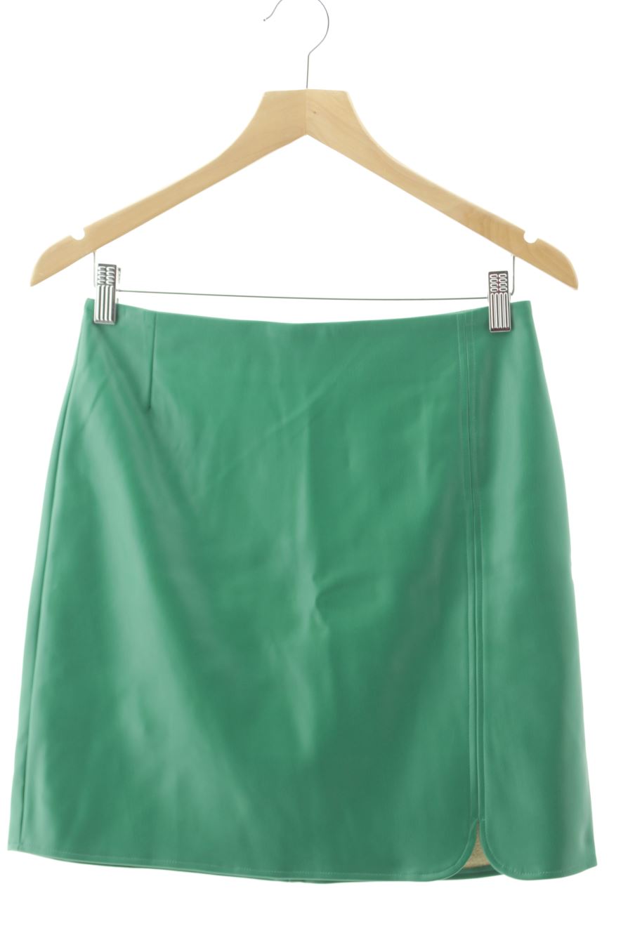 Falda de Promod de la talla 36, de color verde de sintético