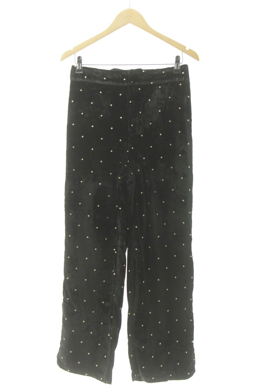 Pantalón de Sézane de la talla 38, de color negro de terciopelo