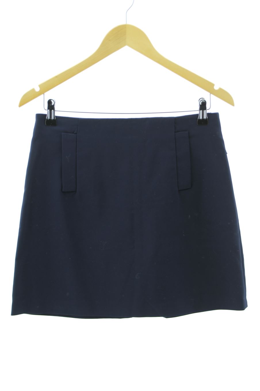 Falda de Zara de la talla M, de color azul marino