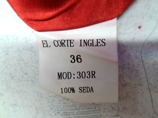 Robe Easy wear de la taille 36, de couleur rouge de soie