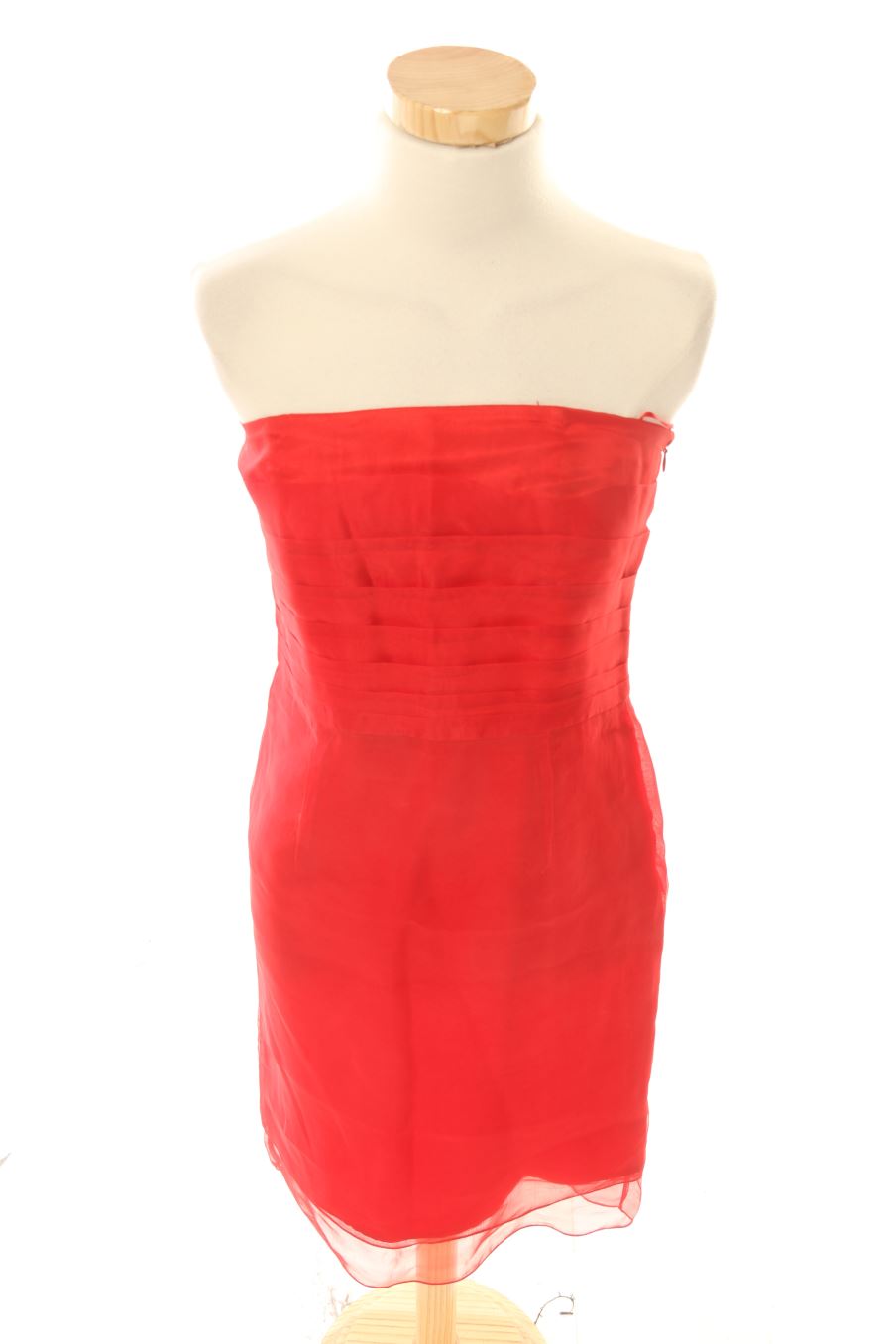 Robe Easy wear de la taille 36, de couleur rouge de soie