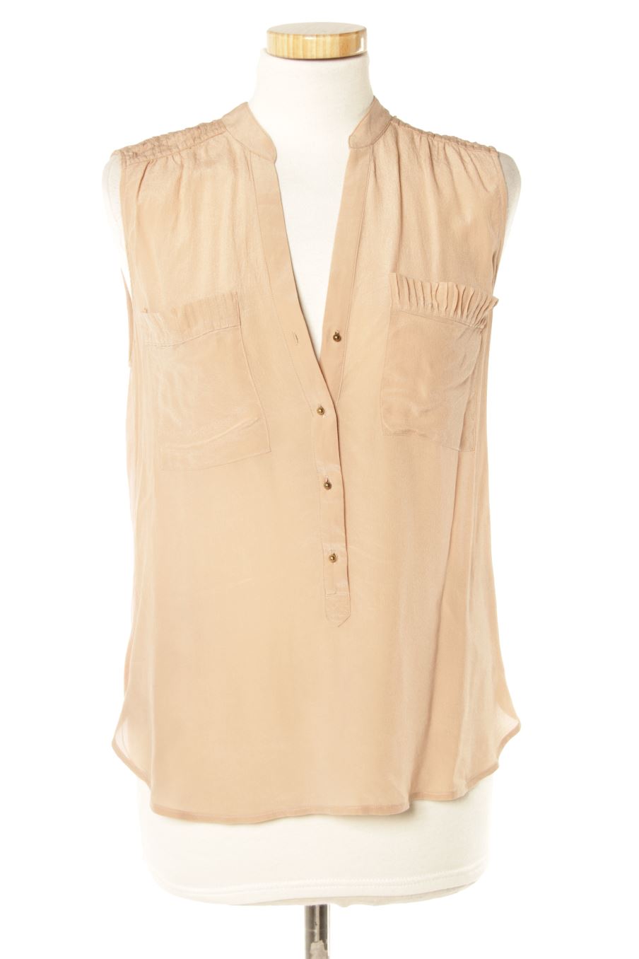 Camisa sin mangas de Massimo Dutti de la talla M, de color rosa