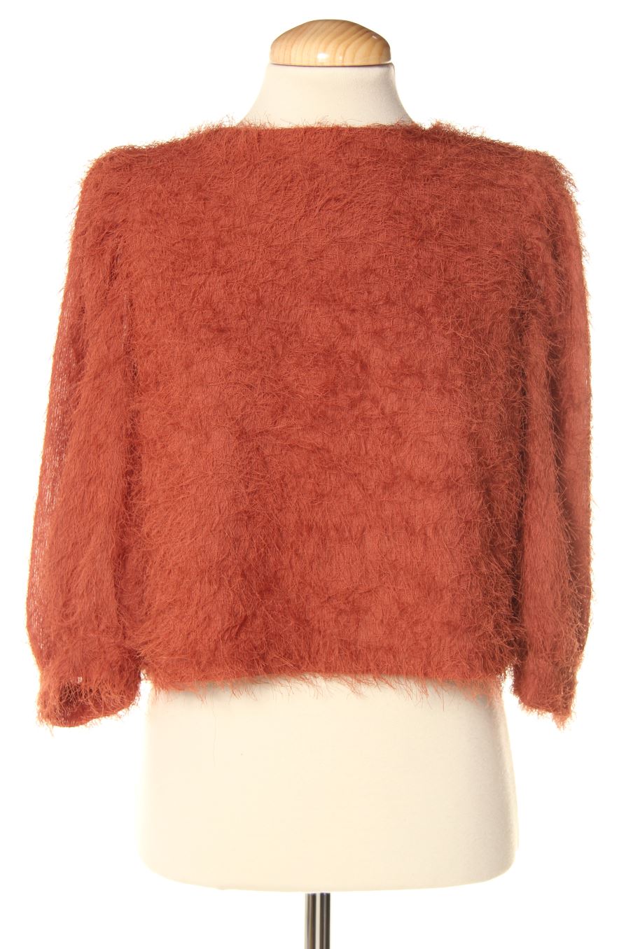 Blusa de manga larga de Pull & Bear de la talla S, de color marrón