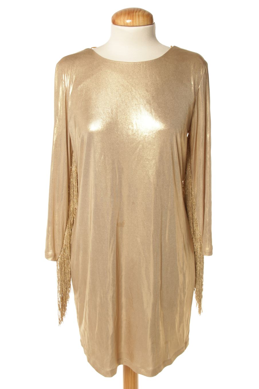 Vestido casual de W.A.W.  de la talla M, de color dorado