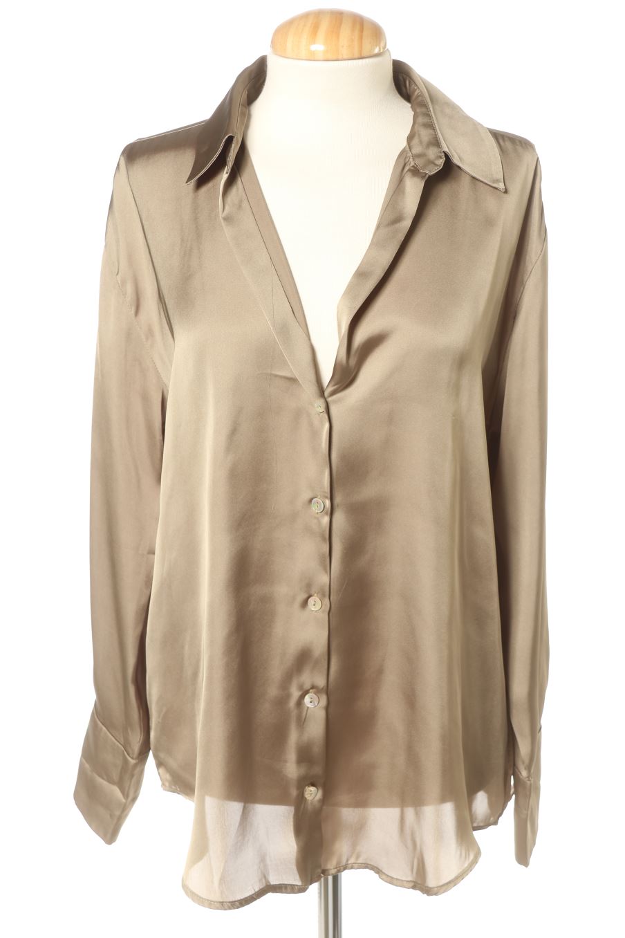 Camisa de Zara de la talla S, de color verde
