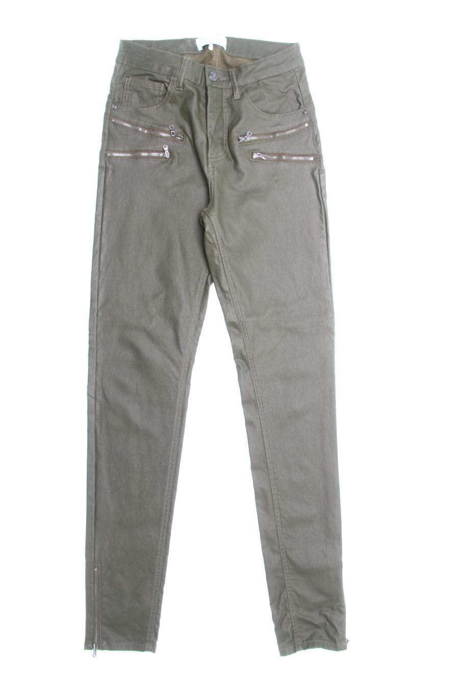 Vaqueros de FREE/QUENT de la talla XS, de color verde de ropa vaquera