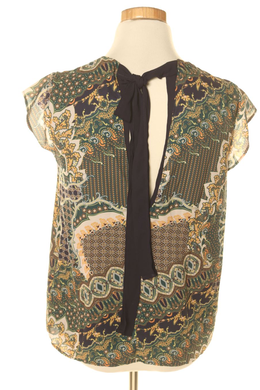 Blouse à manches courtes Mango de la taille XS, de couleur imprimés