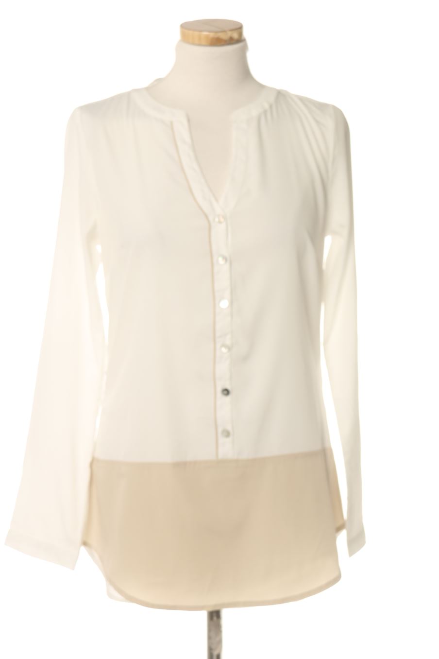 Blouse à manches longues Street one de la taille 36, de couleur blanc