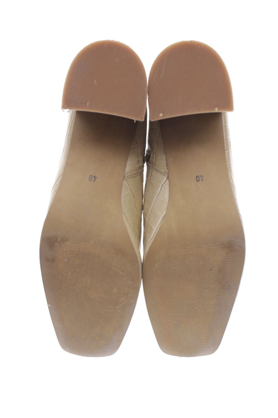 Botines de Zign de la talla 40, de color beige de