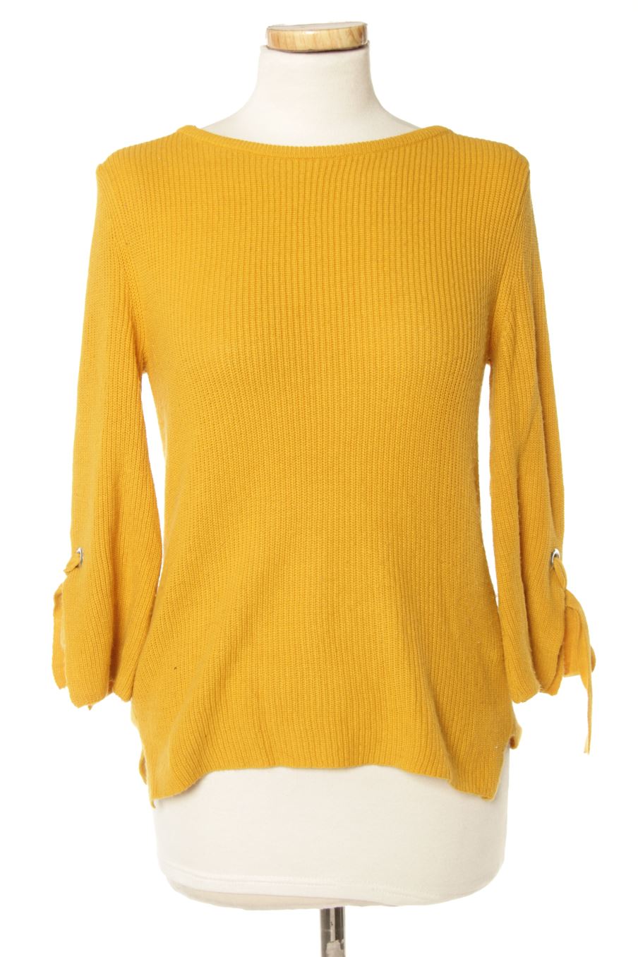 Pull Cache cache de la taille XS de couleur moutarde