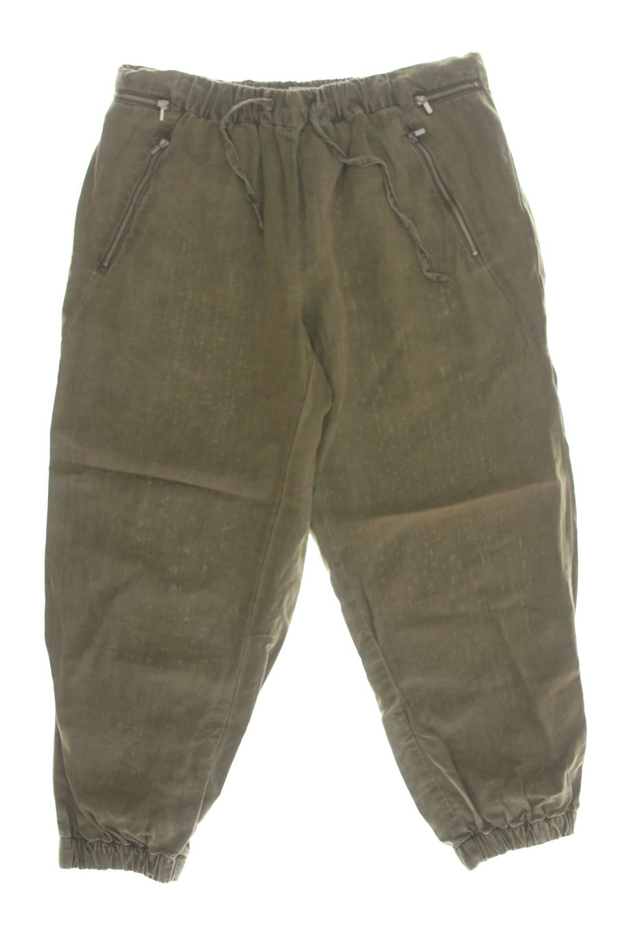 Pantalón Casual de Zara de la talla L, de color verde