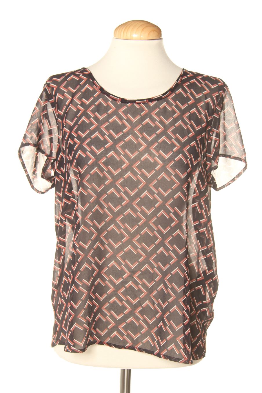 Kurzärmelige Bluse von Only Größe 38, Farbe Aufdruck, für