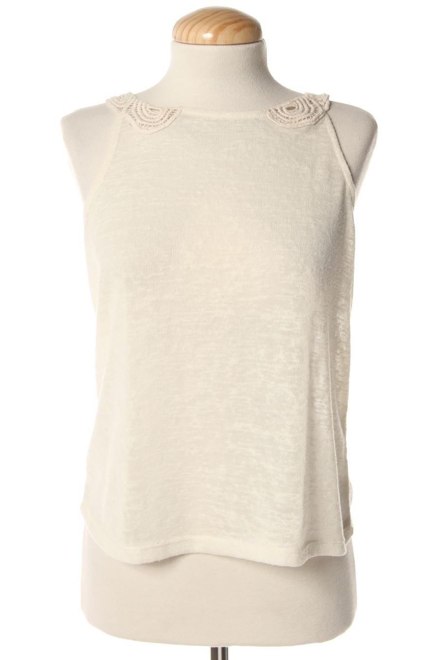 Aufwändiges Top von H&M Größe XS, Farbe Beige, für