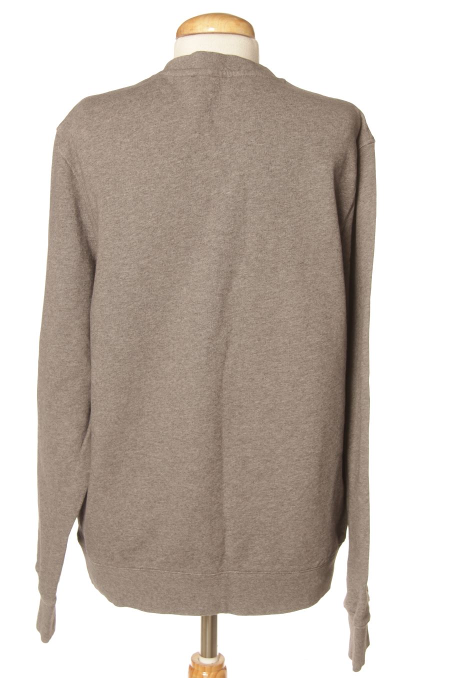 Sudadera de Purificación García de la talla S, de color gris