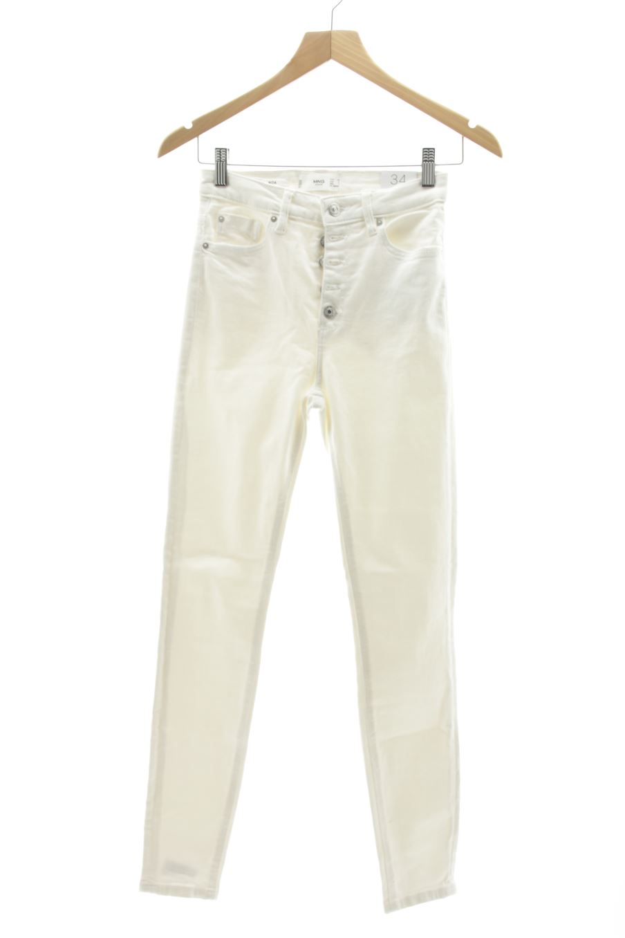 Jeans Mango de la taille 34, de couleur blanc de denim