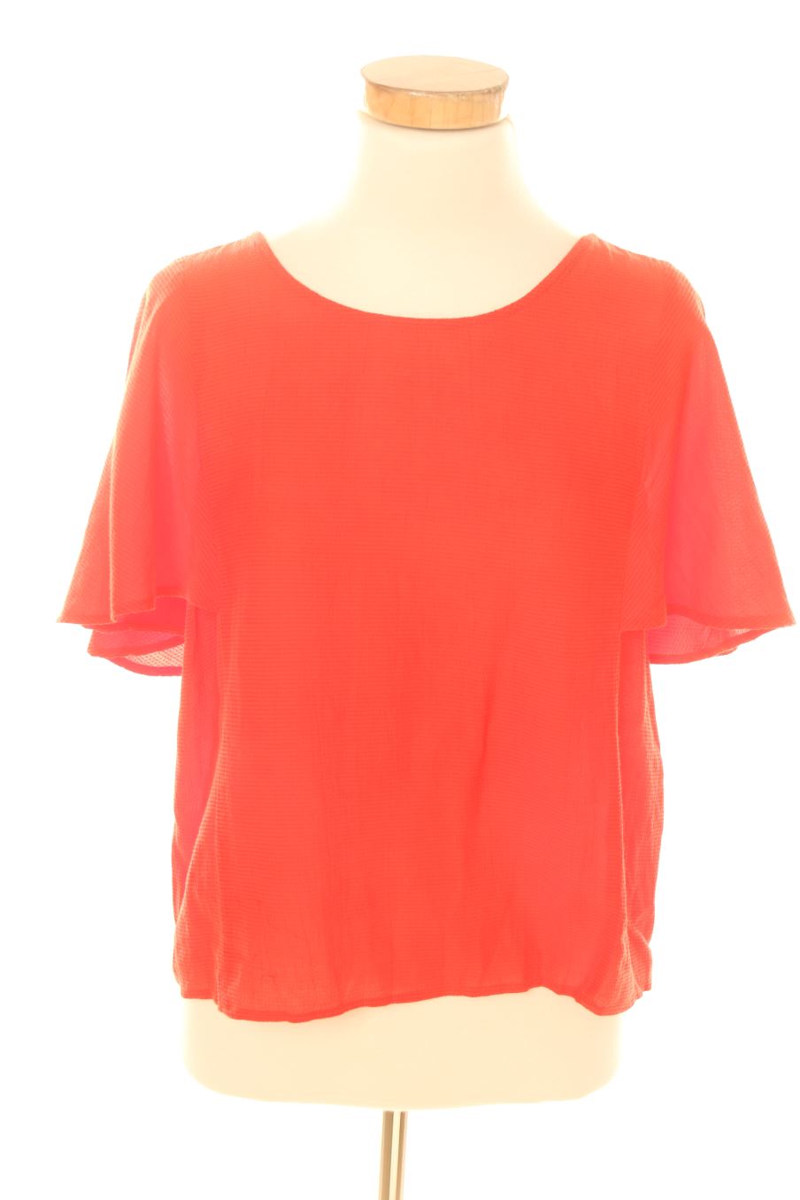 Blouse à manches courtes Mango de la taille XS, de couleur rouge